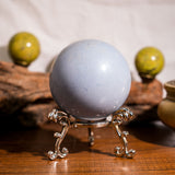 Angelite Sphere - helmsman - crystal