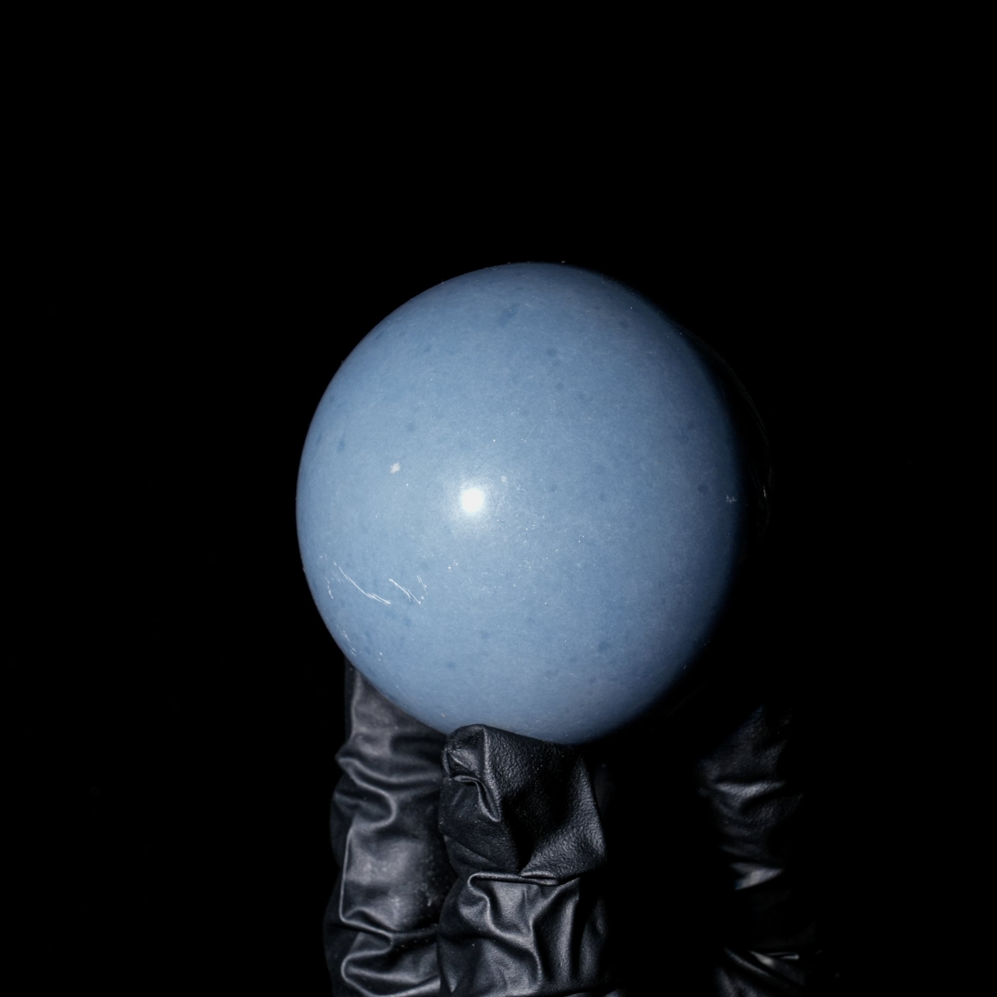 Angelite Sphere - helmsman - crystal