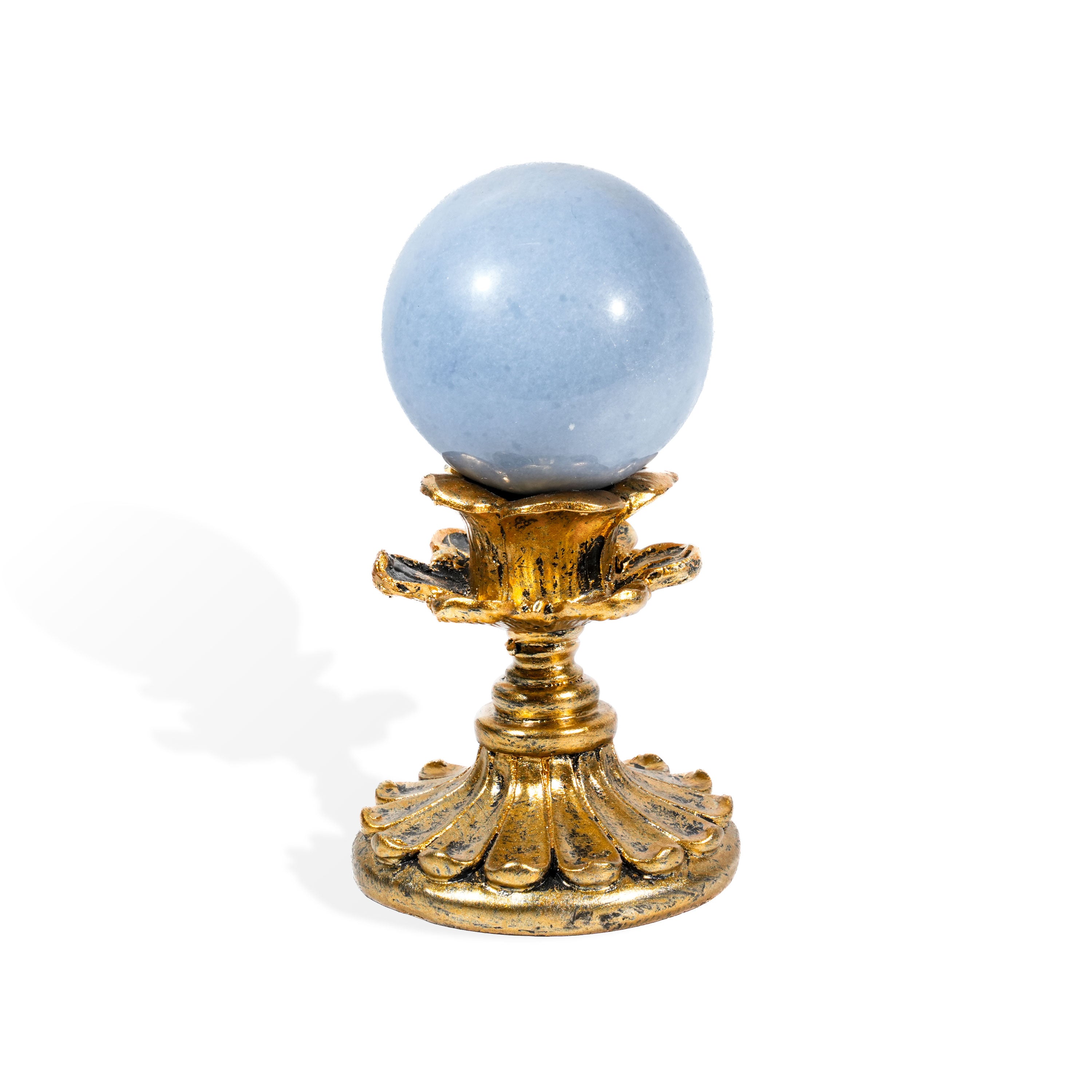 Angelite Sphere - Helmsman Crystal - Healing Crystal
