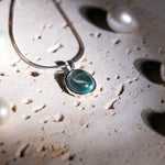 Aquamarine Necklace - helmsman - crystal