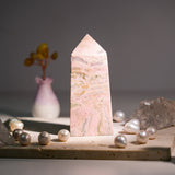 Argentine Rhodochrosite Tower - helmsman - crystal