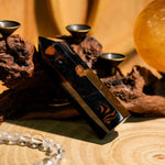 Black Lace Agate Point - helmsman - crystal