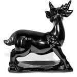 Black Obsidian Deer - helmsman - crystal