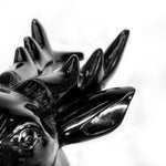 Black Obsidian Deer - helmsman - crystal