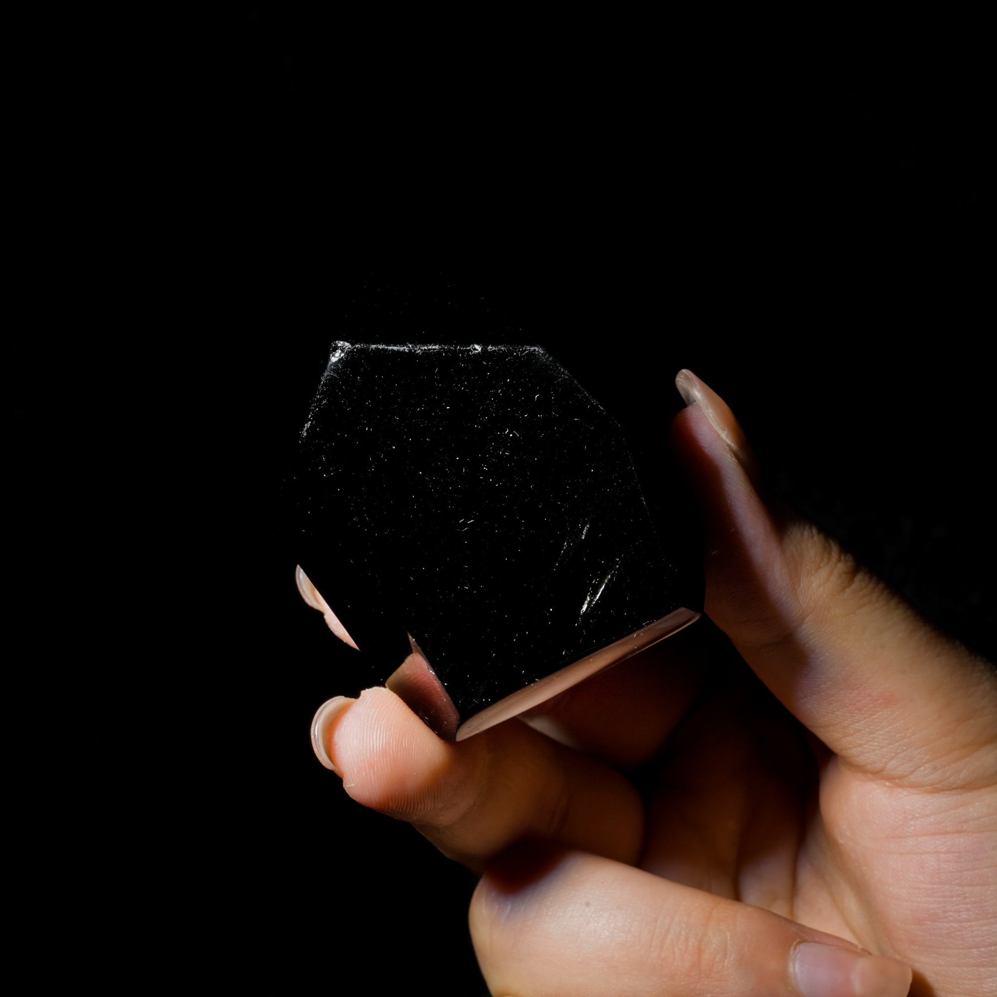Black Obsidian Freeform - helmsman - crystal
