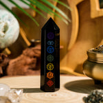 Black Obsidian Healing Point-Helmsman Crystal