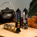 Black Obsidian Healing Point-Helmsman Crystal