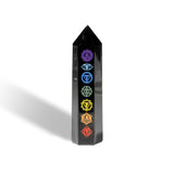Black Obsidian Healing Point - helmsman - crystal