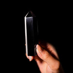 Black Obsidian Point - helmsman - crystal
