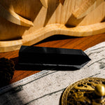 Black Obsidian Point - helmsman - crystal
