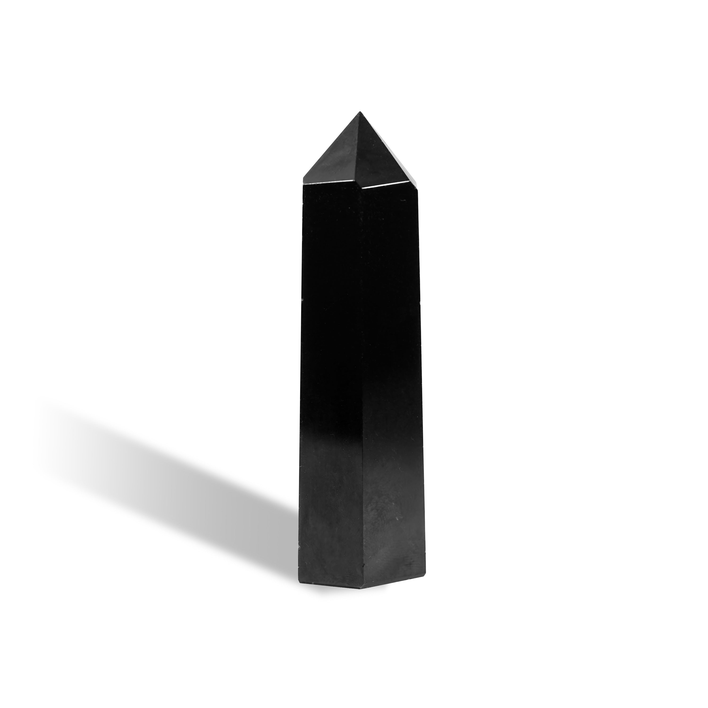 Black Obsidian Point-Helmsman Crystal