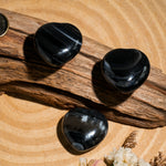 Black Onyx Mini Heart Set-Helmsman Crystal