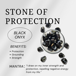 Black Onyx Mini Heart Set-Helmsman Crystal