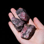 Black Rhodonite Rough - helmsman - crystal