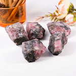 Black Rhodonite Rough - helmsman - crystal