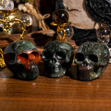 Blood Stone Skull - helmsman - crystal