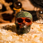 Blood Stone Skull - helmsman - crystal
