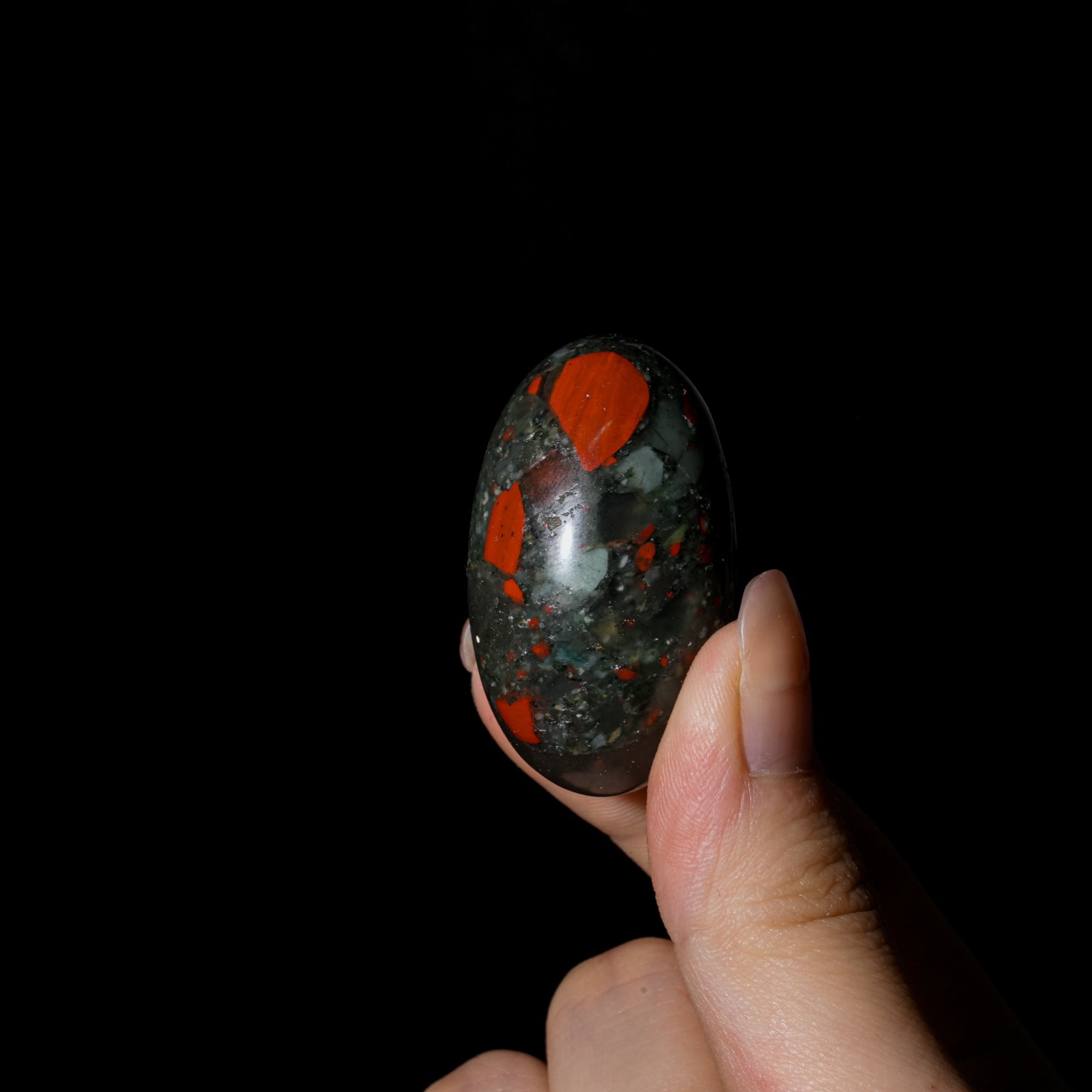 Blood Stone Tumbled Stone Set - helmsman - crystal