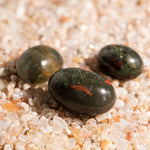 Blood Stone Tumbled Stone Set - helmsman - crystal