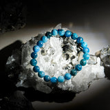 Blue Apatite Bracelet - helmsman - crystal