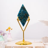 Blue Apatite Diamond Ornament - helmsman - crystal