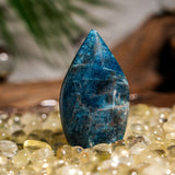 Blue Apatite Flame Freeform - helmsman - crystal