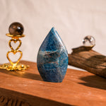 Blue Apatite Flame Freeform-Helmsman Crystal