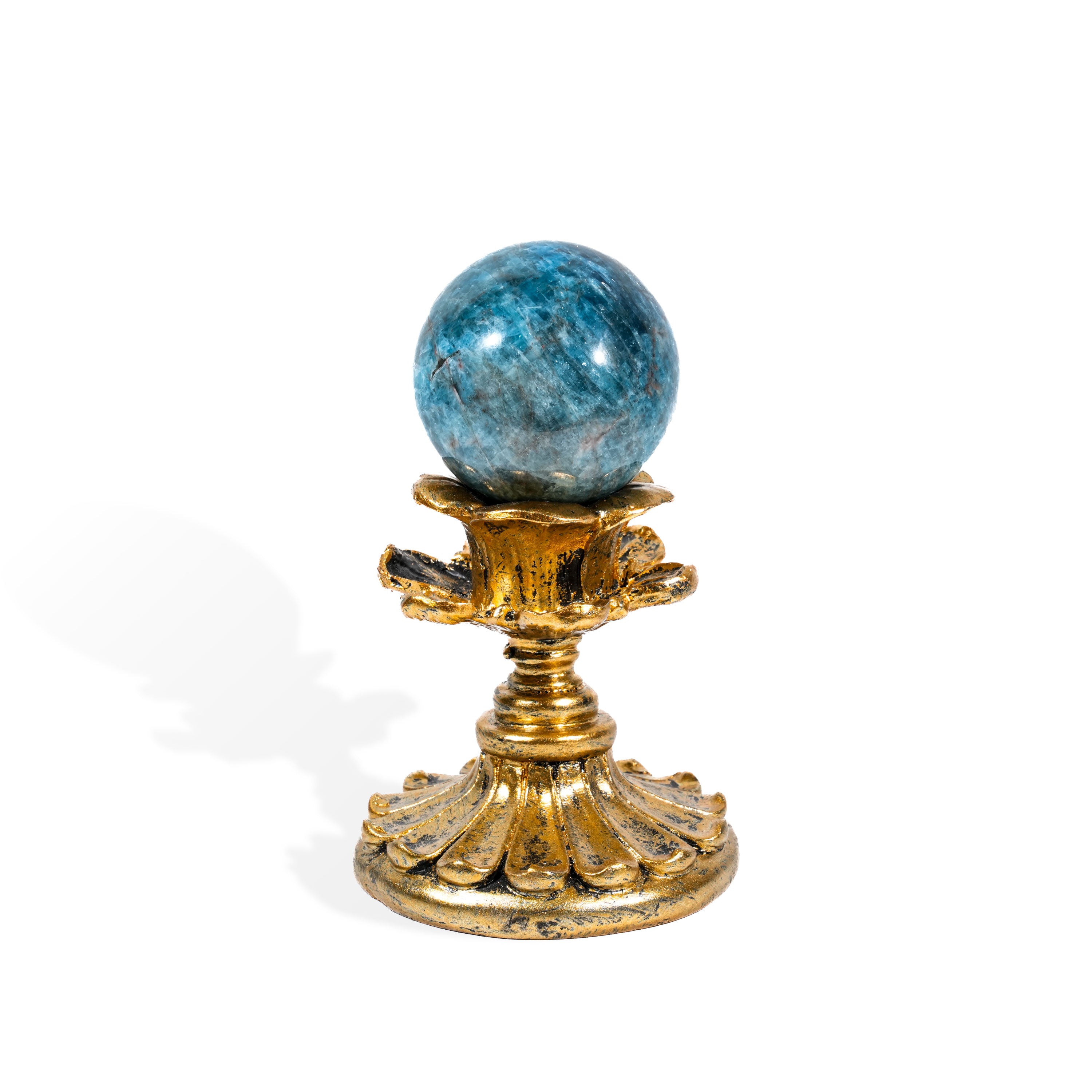 Blue Apatite Sphere - Helmsman Crystal - Healing Crystal