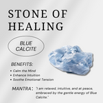 Blue Calcite Point-Helmsman Crystal