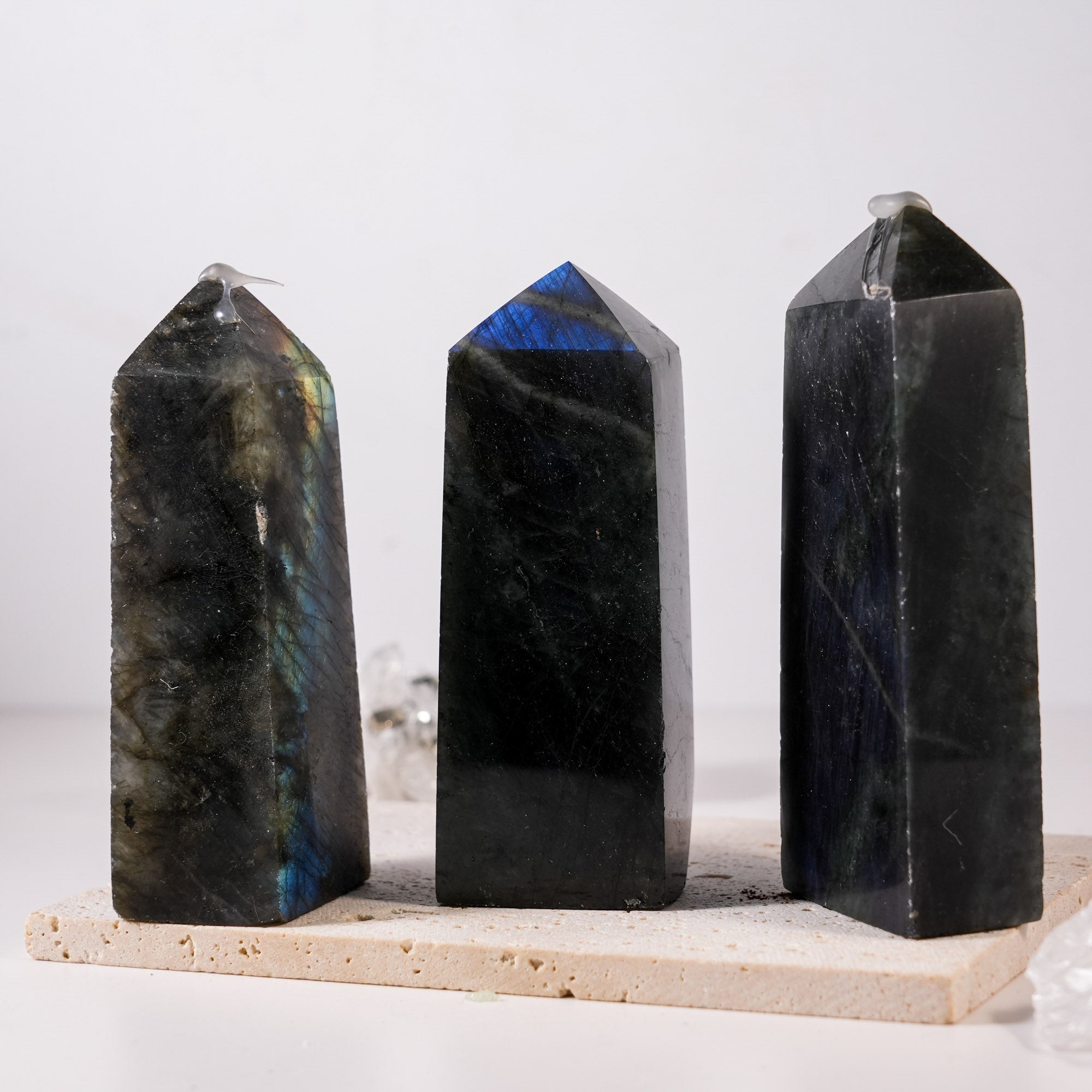 Blue Labradorite Tower - helmsman - crystal
