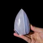 Blue Lace Agate Flame Freeform - helmsman - crystal