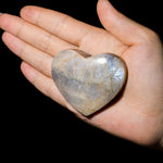 Blue Moonstone Heart - helmsman - crystal