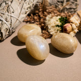 Blue Moonstone Tumbled Stone Set - helmsman - crystal