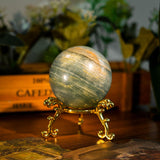 Blue Onyx Sphere - helmsman - crystal