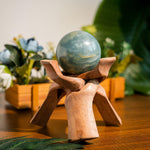 Blue Onyx Sphere - helmsman - crystal