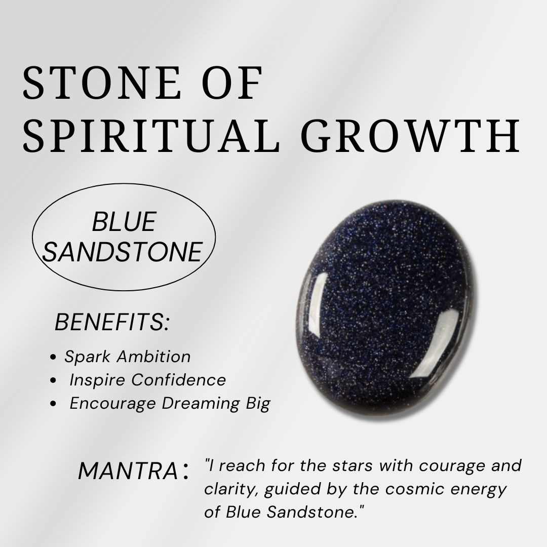 Blue Sandstone Heart-Helmsman Crystal