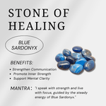 Blue Sardonyx Sphere - helmsman - crystal