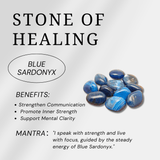 Blue Sardonyx Sphere - helmsman - crystal