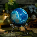 Blue Sardonyx Sphere - helmsman - crystal