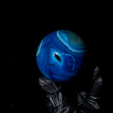 Blue Sardonyx Sphere - helmsman - crystal