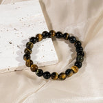 Blue Tiger Eye Stone Bracelet - helmsman - crystal