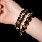 Blue Tiger Eye Stone Bracelet - helmsman - crystal