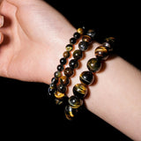Blue Tiger Eye Stone Bracelet - helmsman - crystal