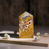 Bumblebee Jasper Tower (Man - made) - helmsman - crystal