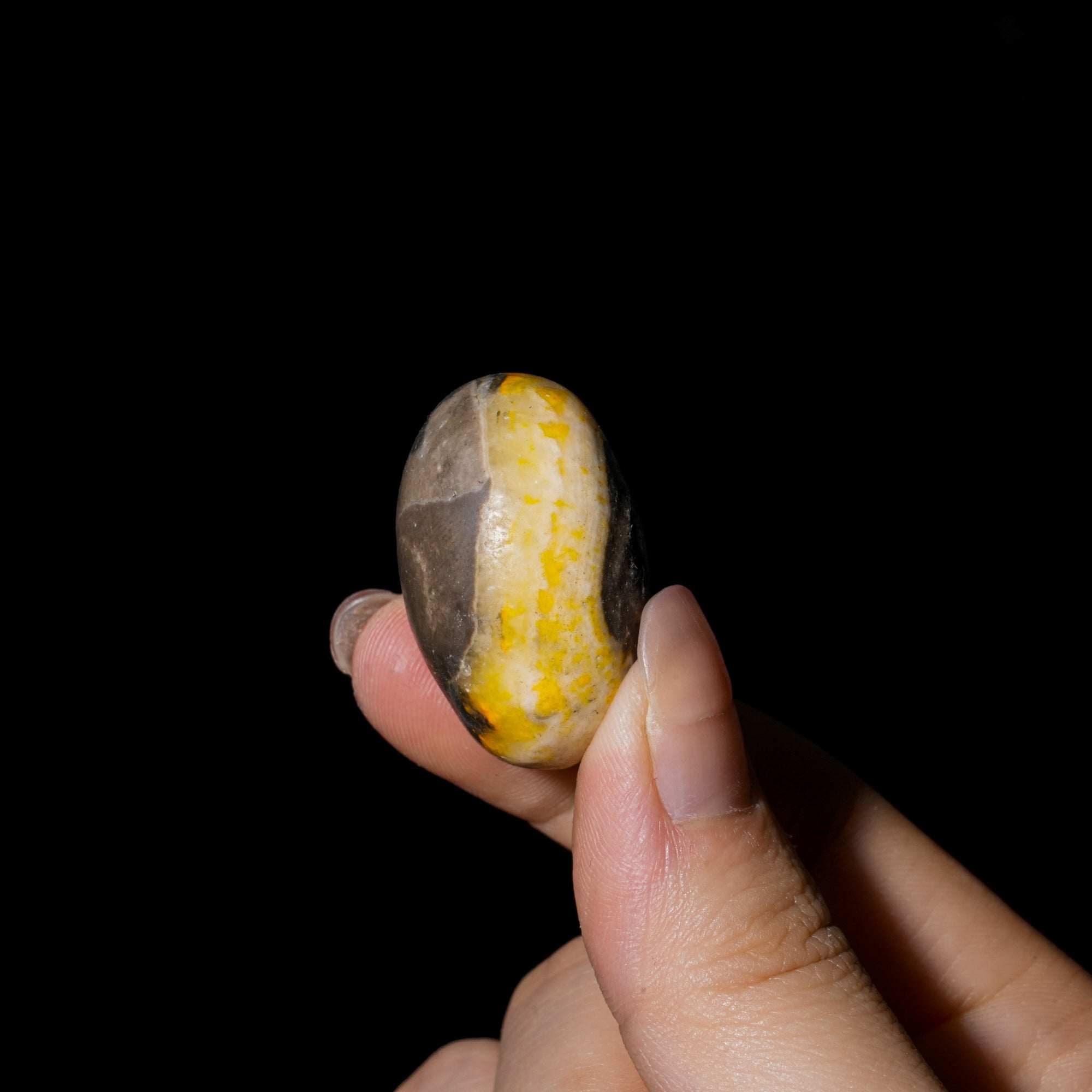 Bumblebee Jasper Tumbled Stone Set - helmsman - crystal