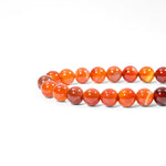 Carnelian Bead Bracelet-Helmsman Crystal