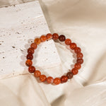 Carnelian Bead Bracelet-Helmsman Crystal