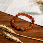Carnelian Bead Bracelet-Helmsman Crystal
