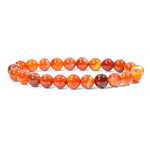 Carnelian Bead Bracelet-Helmsman Crystal
