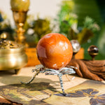 Carnelian Sphere - helmsman - crystal